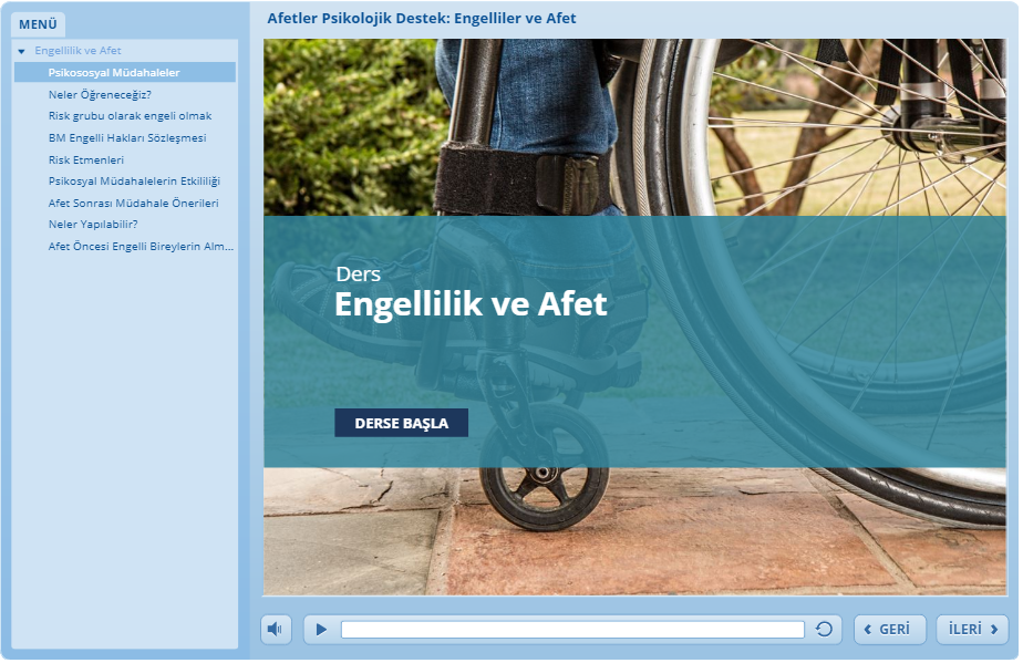 Engelliler ve Afet